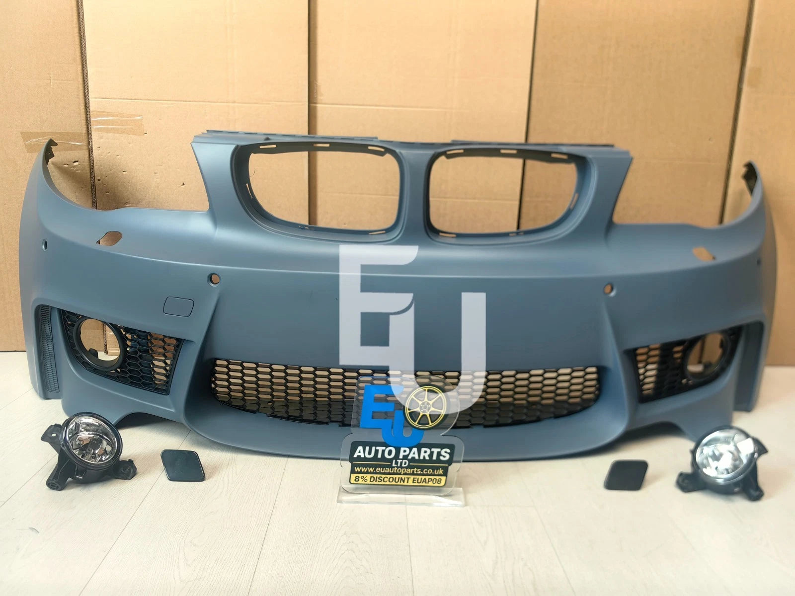 1M STYLE FRONT BUMPER WITH FRONT SPLITTER FOR BMW 1 SERIES E81 E82 E87 E88 08-11