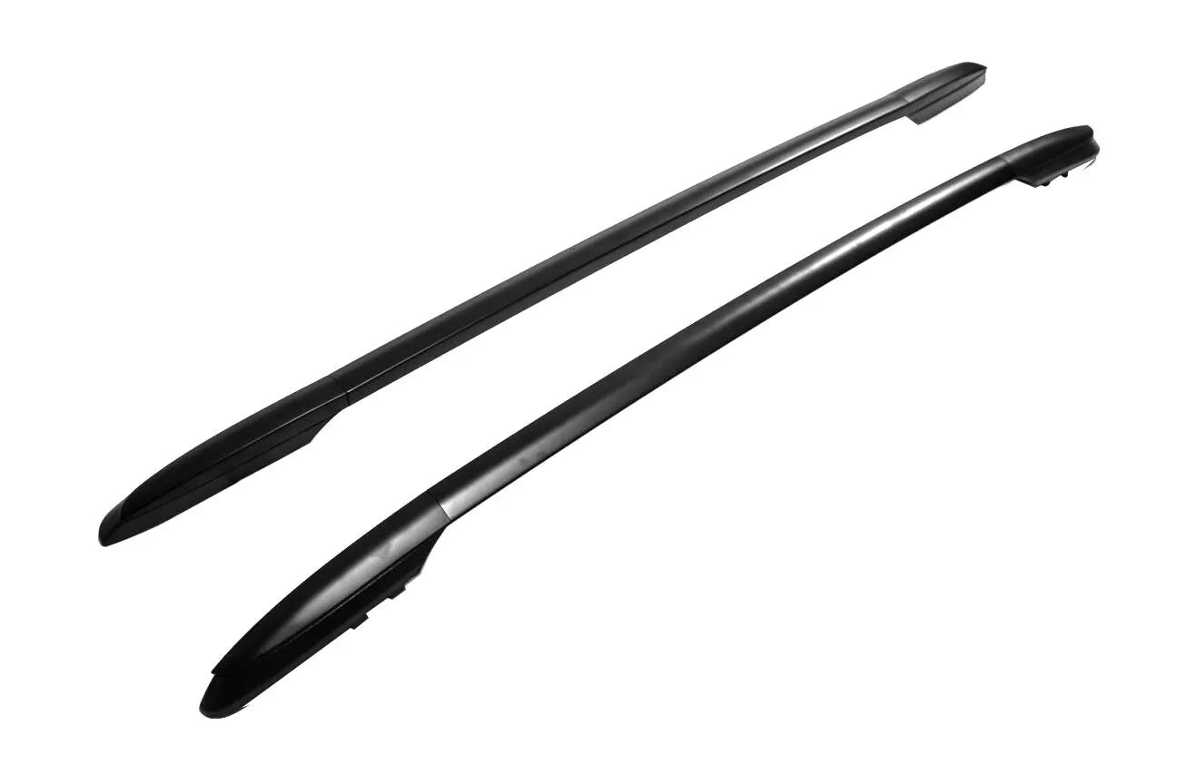 FOR TOYOTA RAV4 MK4 ALUMINIUM BLACK ROOF RAILS RACK CROSS BARS SET 2012-2019
