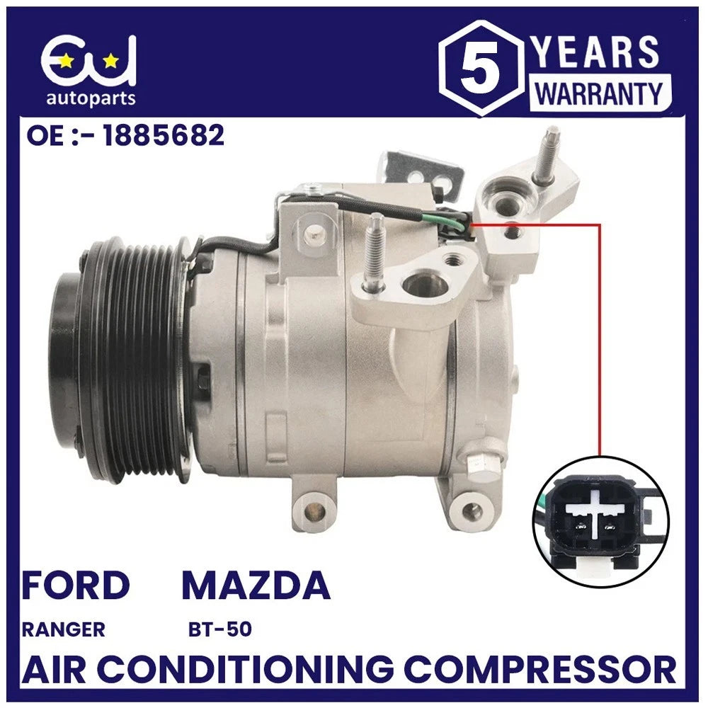 AIR CON AC A/C COMPRESSOR PUMP FOR FORD RANGER TKE MAZDA BT-50 15-ON 2.2 3.2 DSL