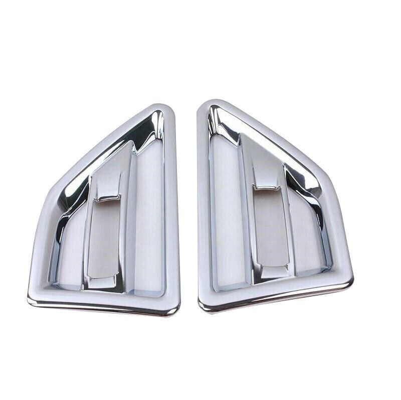 SIDE VENTS IN CHROME FOR LAND ROVER FREELANDER 2 FRONT WING AIR INTAKE GRILLES