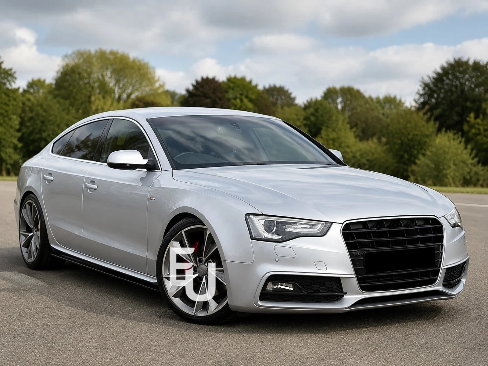 FOR AUDI A5 S LINE S5 8T SPORTBACK SIDE SKIRT EXTENSION LIP GLOSS BLACK 07-2017