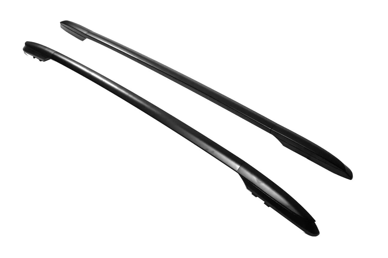 FOR TOYOTA RAV4 MK4 ALUMINIUM BLACK ROOF RAILS RACK CROSS BARS SET 2012-2019