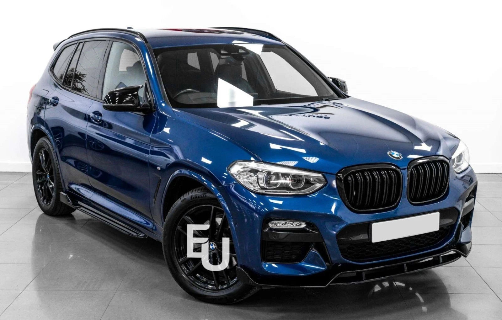 FOR BMW X3 G01 X4 G02 X3M X4M LOOK M SPORT FRONT BUMPER SPLITTER LIP GLOSS BLACK