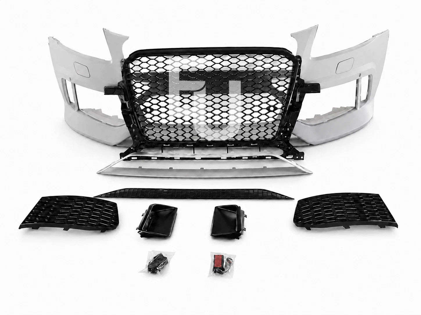 RSQ5 LOOK CONVERSION FRONT BUMPER BODY KIT FOR AUDI Q5 SQ5 8R 12-16 LCI W/GRILLE