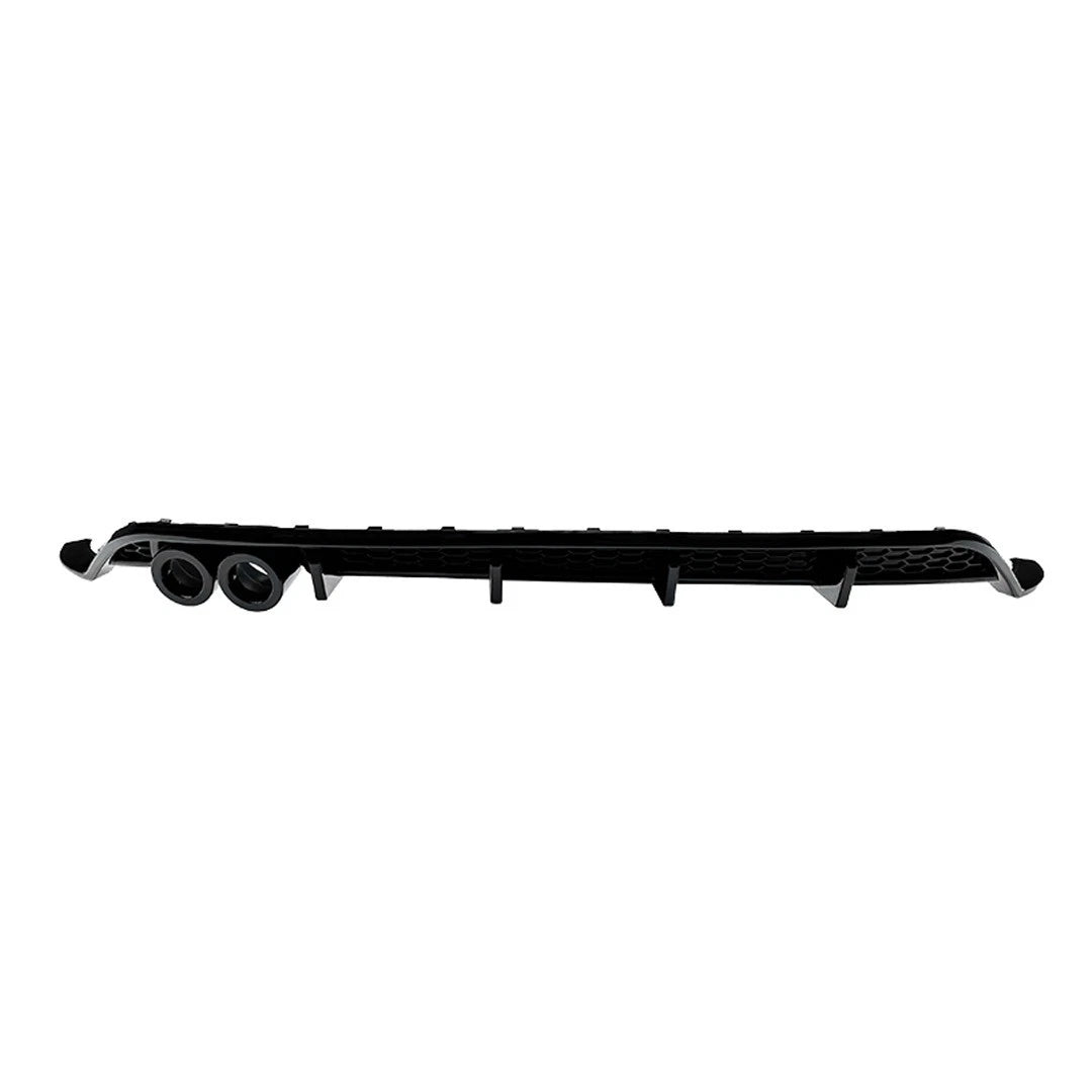 FOR VW POLO MK6 GTI STYLE REAR BUMPER DIFFUSER LIP SPOILER GLOSS BLACK 2017-2021