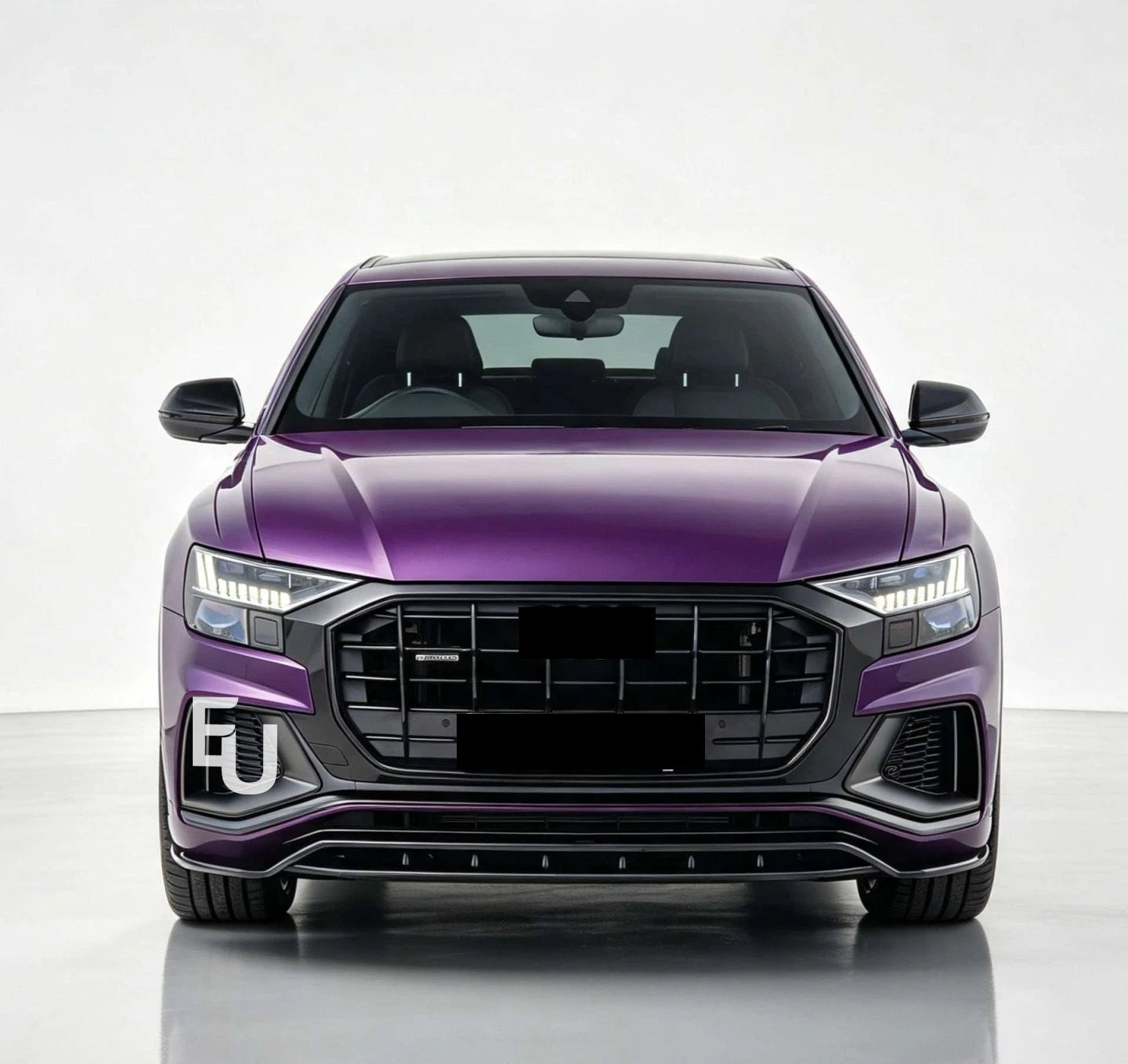 SQ8 CONVERSION BODYKIT FRONT SPLITTER REAR DIFFUSER FOR AUDI Q8 S-LINE 2019-2023
