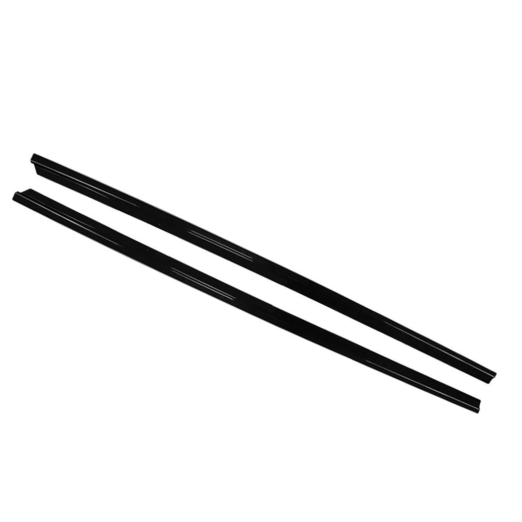 FOR VW POLO MK5 2009-2017 SE STANDARD SIDE SKIRT EXTENSION BLADES GLOSS BLACK