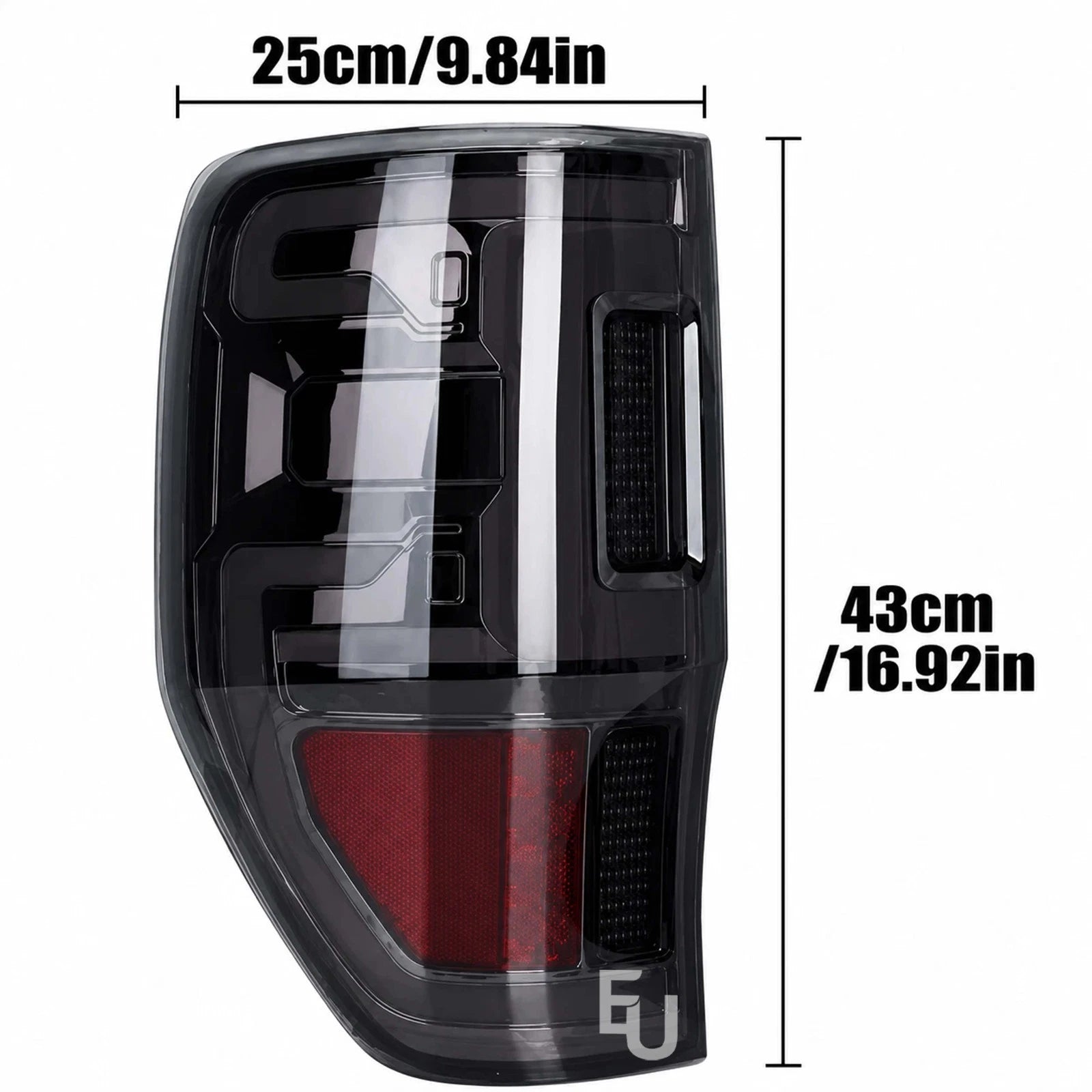 2X LED SMOKED REAR TAIL LIGHT LAMPS FOR FORD RANGER T6 PX1 T7 PX2 T8 PX3 2011-22