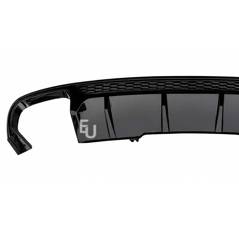 FOR AUDI A4 S4 B9 S LINE PRE-LCI REAR DIFFUSER TAILPIPES GLOSS BLACK 2015-2019