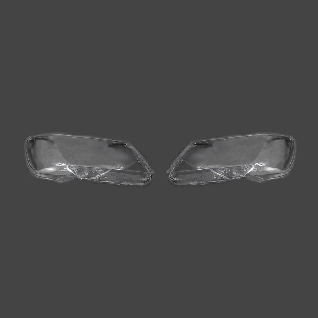FOR SKODA SUPERB MK2 PAIR LEFT RIGHT CLEAR HEADLIGHT LENS SHELL LAMPSHADE 13-15