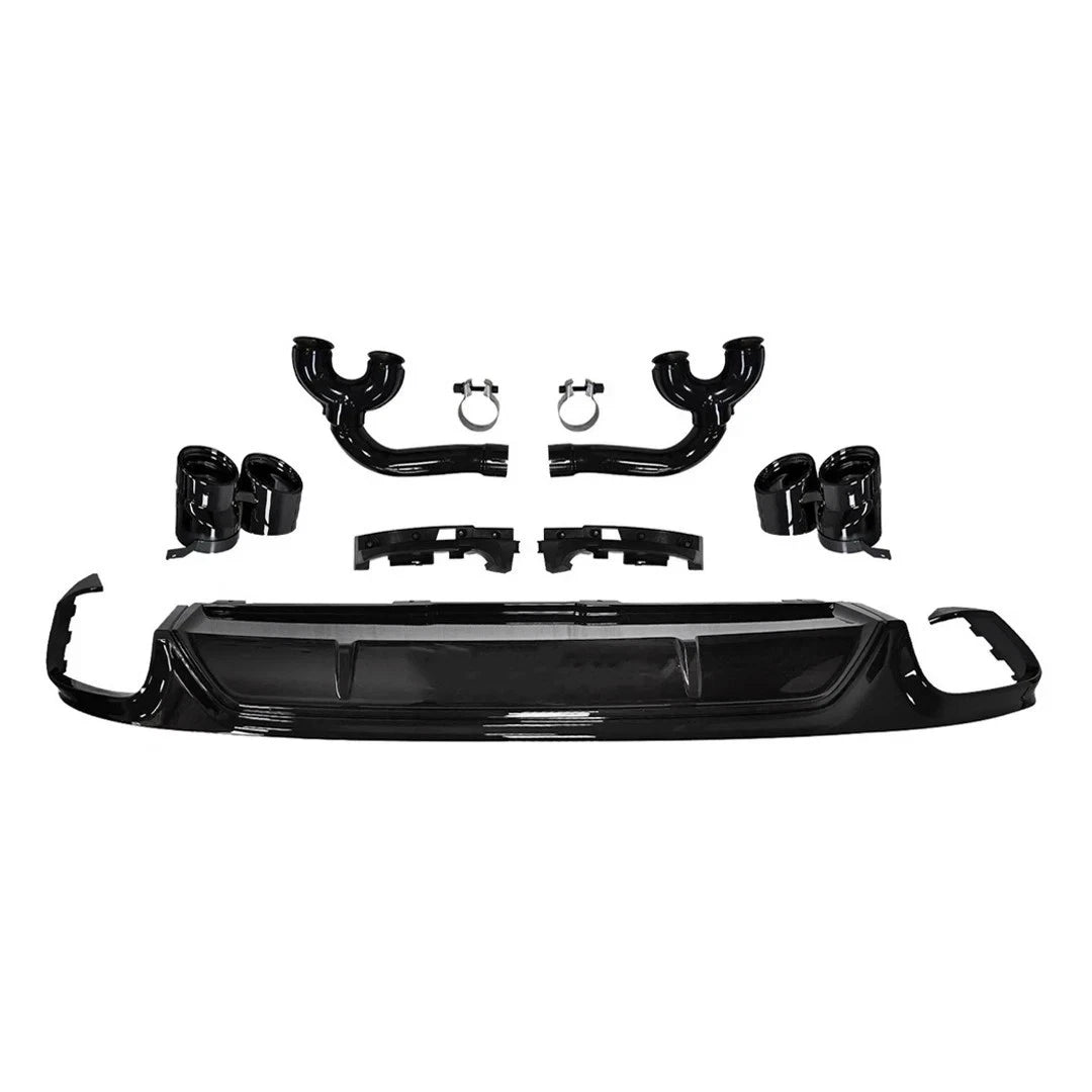 SQ8 CONVERSION BODYKIT FRONT SPLITTER REAR DIFFUSER FOR AUDI Q8 S-LINE 2019-2023
