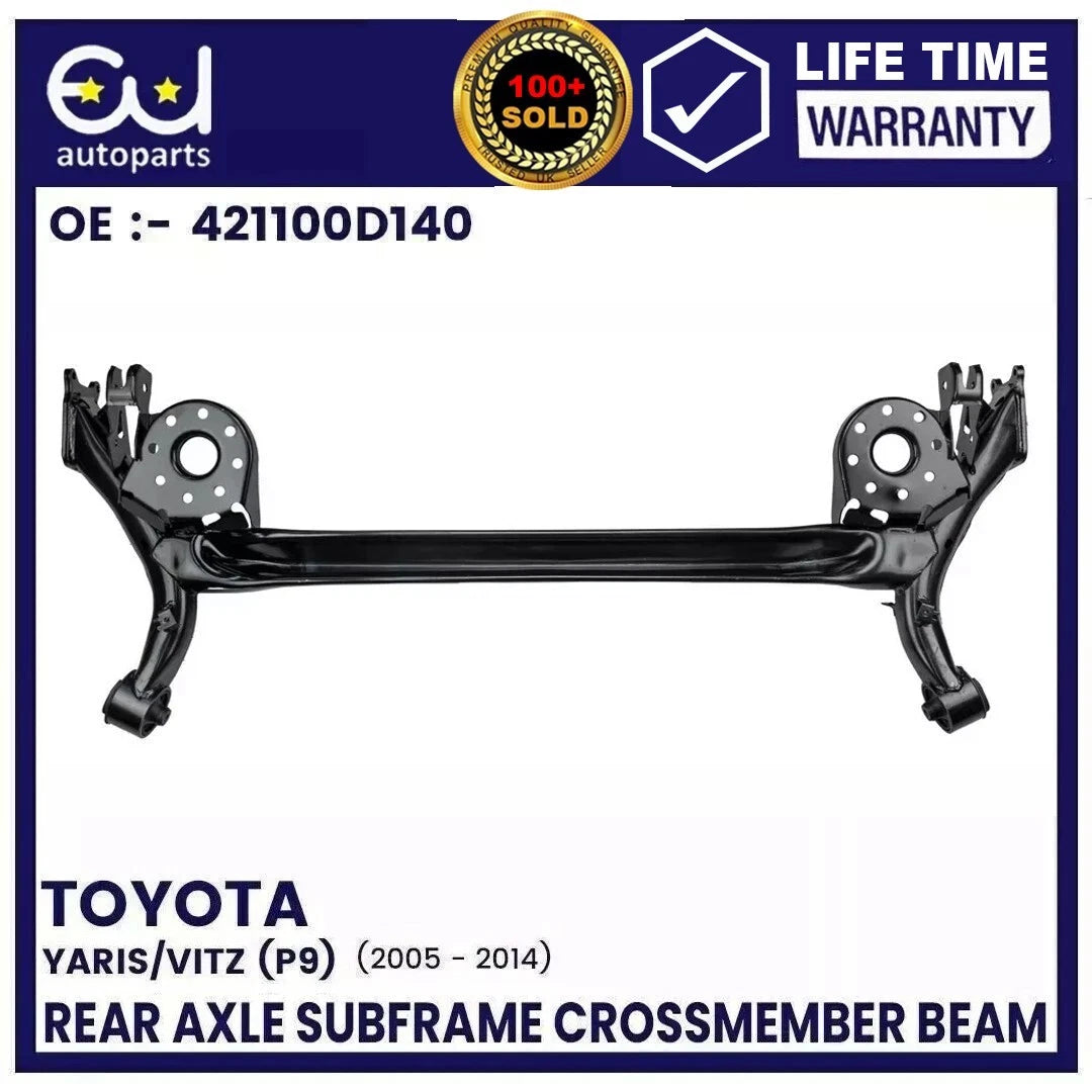 REAR AXLE SUBFRAME CROSSMEMBER BEAM FOR TOYOTA YARIS MK2 P9 05-14 (DISC BRAKES)
