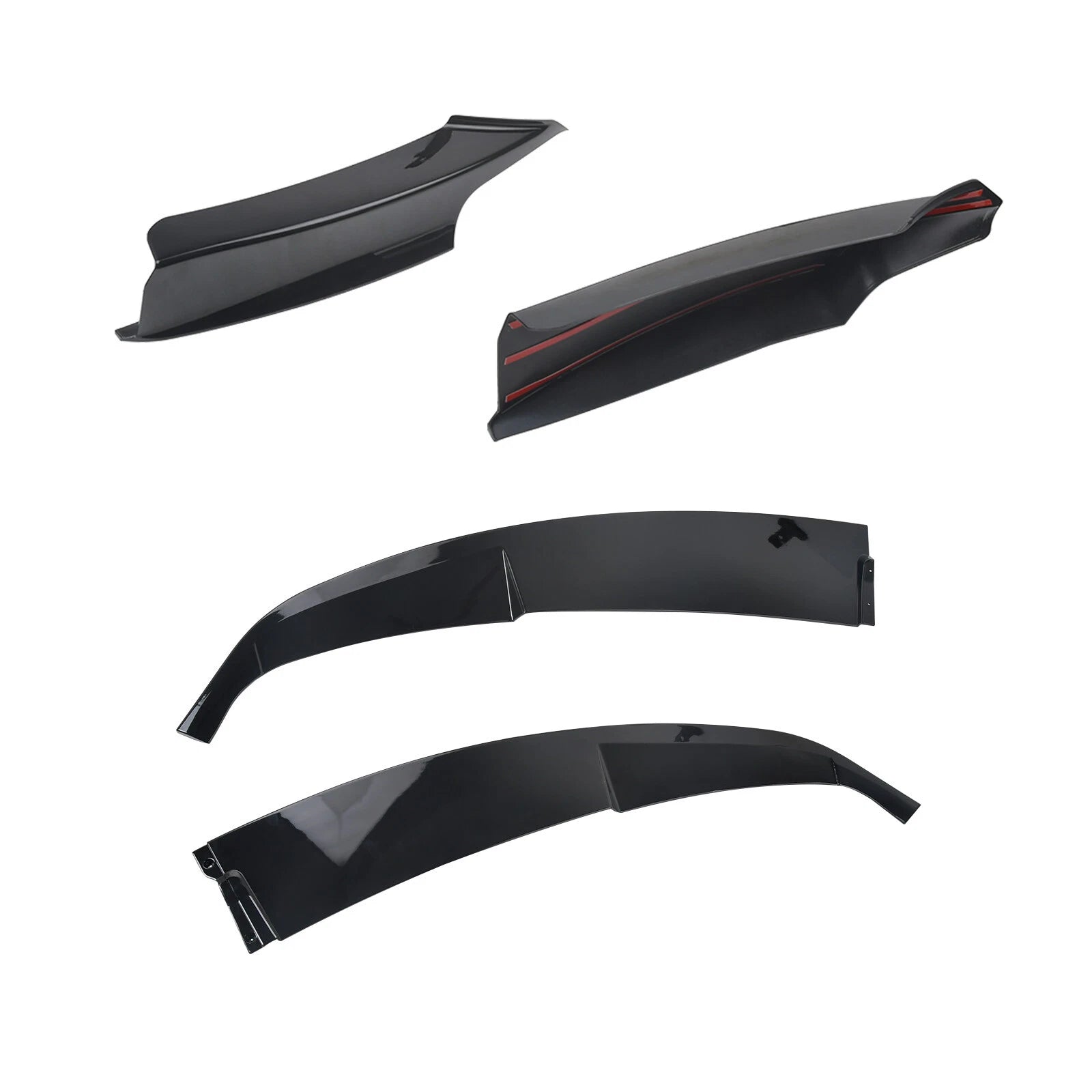 FOR BMW 3 SERIES F30 F31 M SPORT FRONT BUMPER SPLITTER LIP GLOSS BLACK 2012-2018