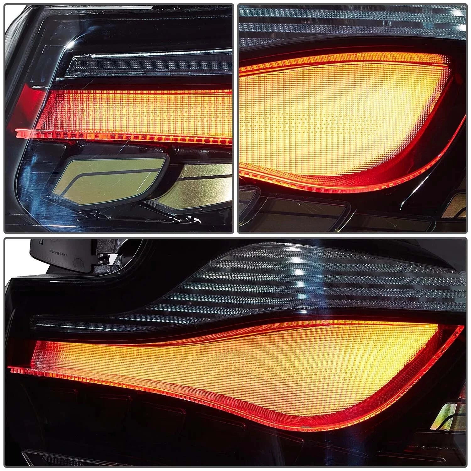 SMOKED OLED TAIL LIGHTS LAMP FOR BMW 2 SERIES 14-20 F22 F23 F87 M2 W/ANIMATION