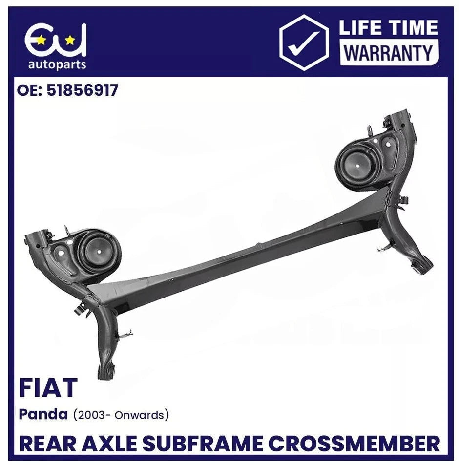 FOR FIAT PANDA REAR SUBFRAME AXLE CROSSMEMBER 51856917 DRUM BRAKE MODE 2003-2012