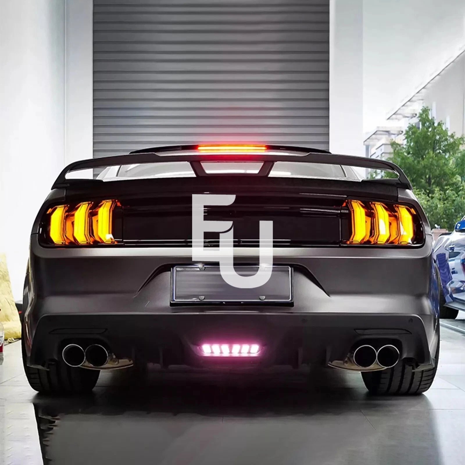 SMOKED LED REAR LIGHTS 5 MODES FOR FORD MUSTANG 2015-2023 W/SEQUENTIAL SIGNALS