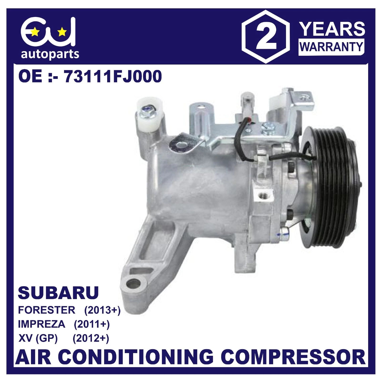 AIR CON COMPRESSOR AC FOR SUBARU FORESTER SJ IMPREZA GJ 1.6 2.0 2.5 73111FJ000