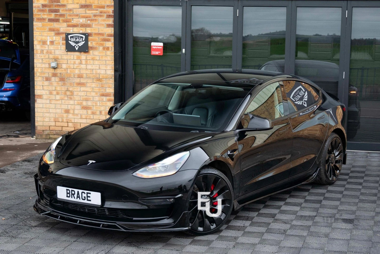 FOR TESLA MODEL 3 AERO BODY KIT BODYKIT FRONT SPLITTER REAR DIFFUSER SKIRT 17-23