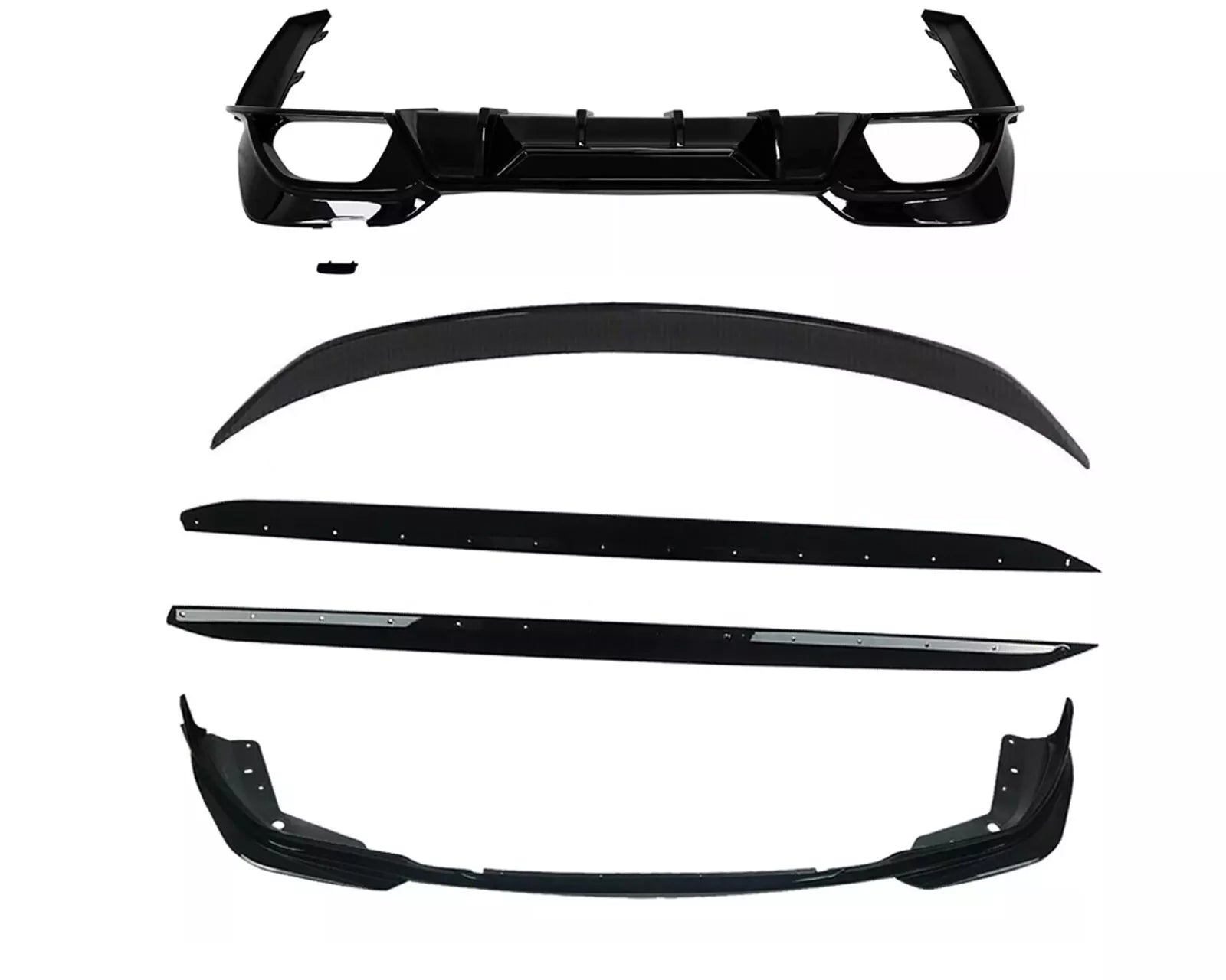 BODY KIT BODYKIT FOR BMW 3 SERIES G20 FRONT SPLITTER REAR DIFFUSER SKIRT W/O LED