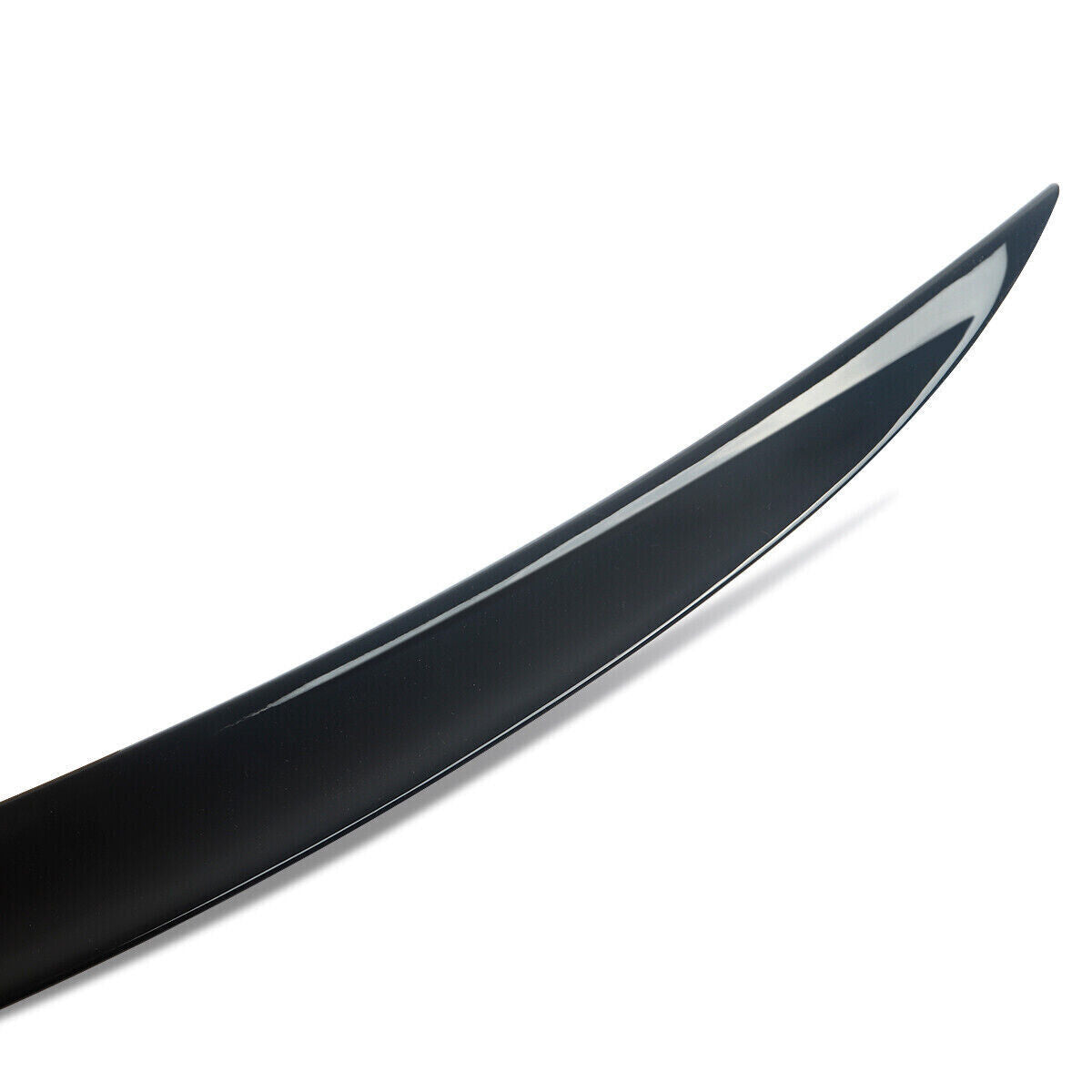 FOR MERCEDES E CLASS W213 SALOON C63 STYLE BOOT SPOILER GLOSS BLACK 2016-2020
