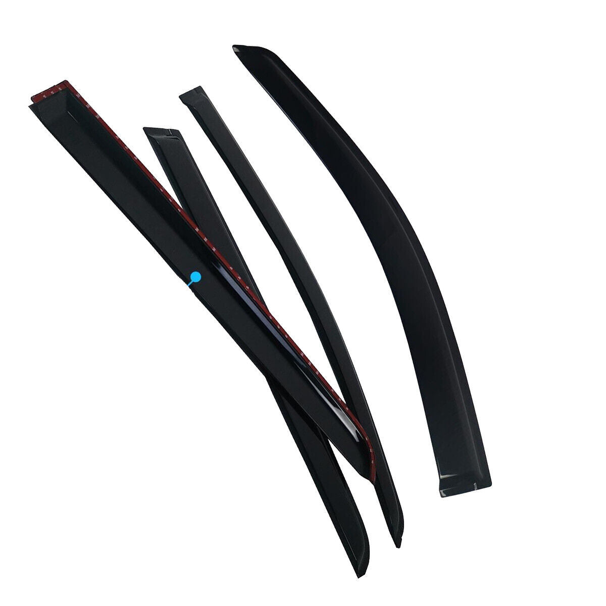 WIND DEFLECTORS FOR FORD RANGER T6 WILDTRAK 2012-2023 DCAB RAIN SHIELDS 4PCS