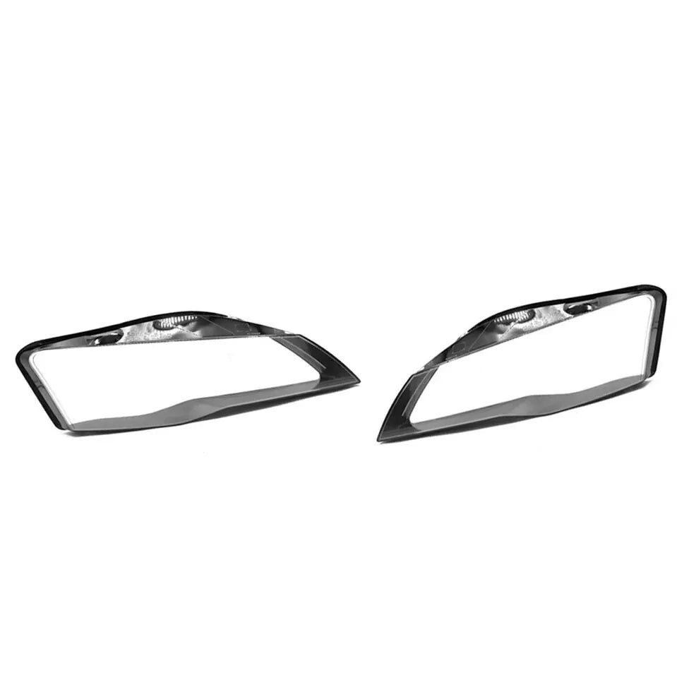 FOR AUDI R8 LEFT RIGHT SIDE PAIR FRONT HEADLIGHT HEADLAMP LENS COVER 2007-2015