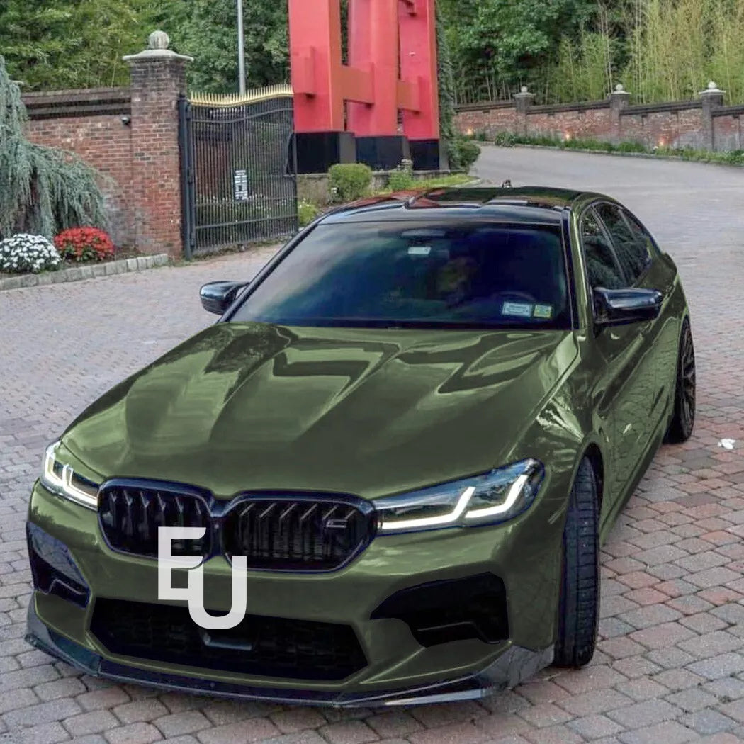 FOR BMW 5 SERIES F90 M5 LCI FRONT BUMPER SPLITTER LIP BODY KIT GLOSS BLACK 2020+