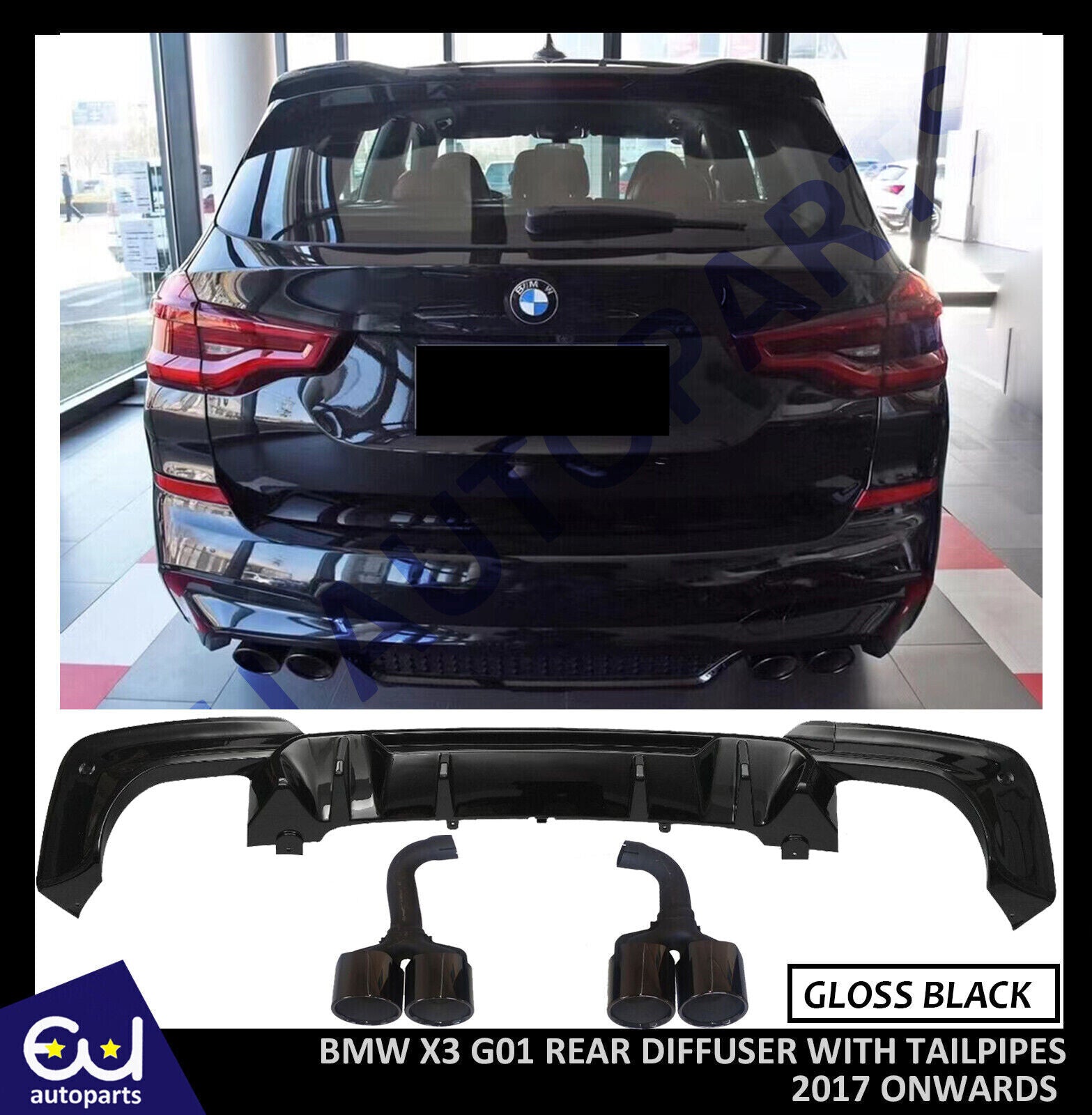 G01 Rear BMW X3 G01 M Performance Parts for Ultimate Driving Power