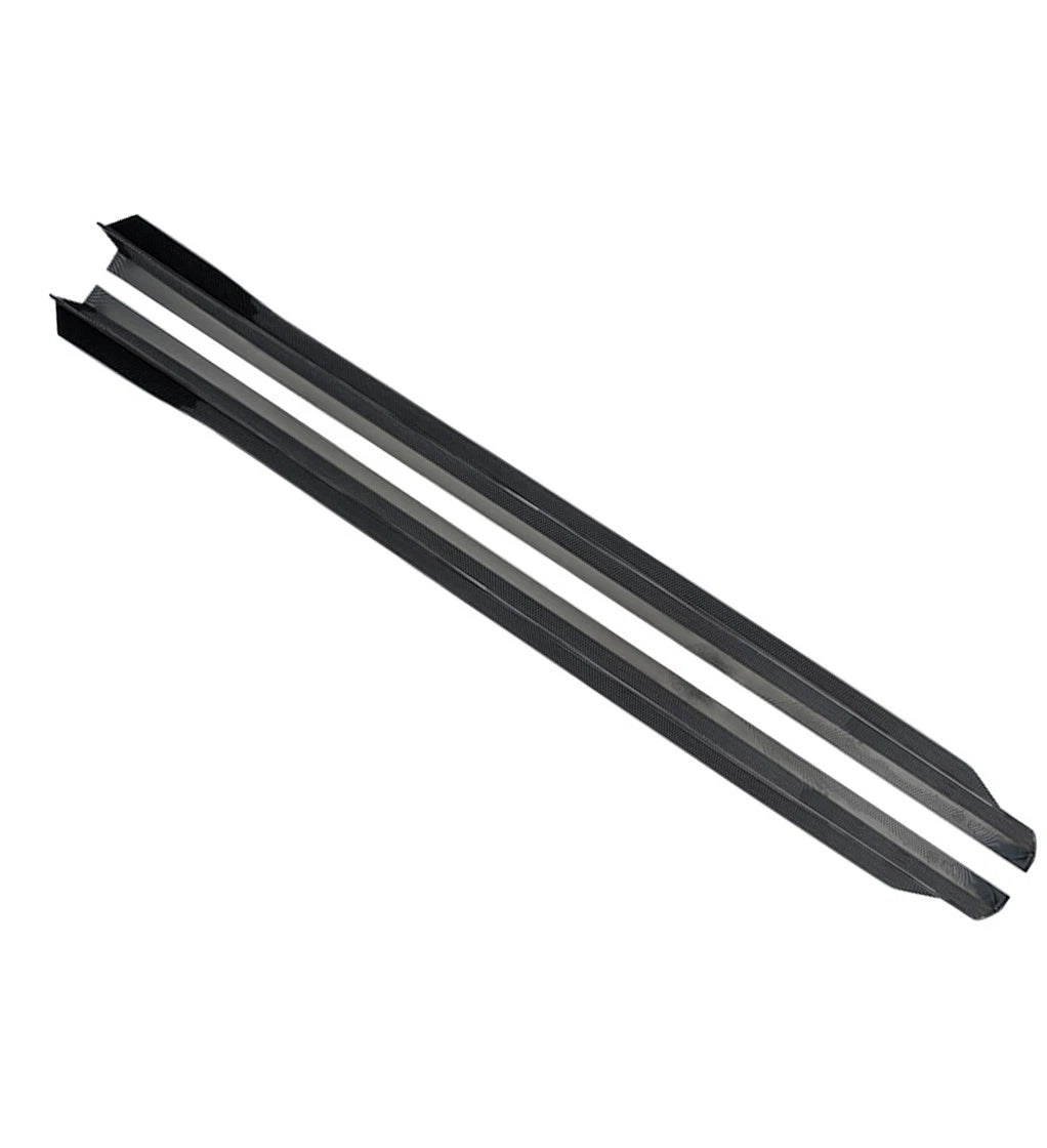 FOR BMW G60 MP STYLE PAIR SIDE SKIRT EXTENTIONS GLOSS BLACK 2023+