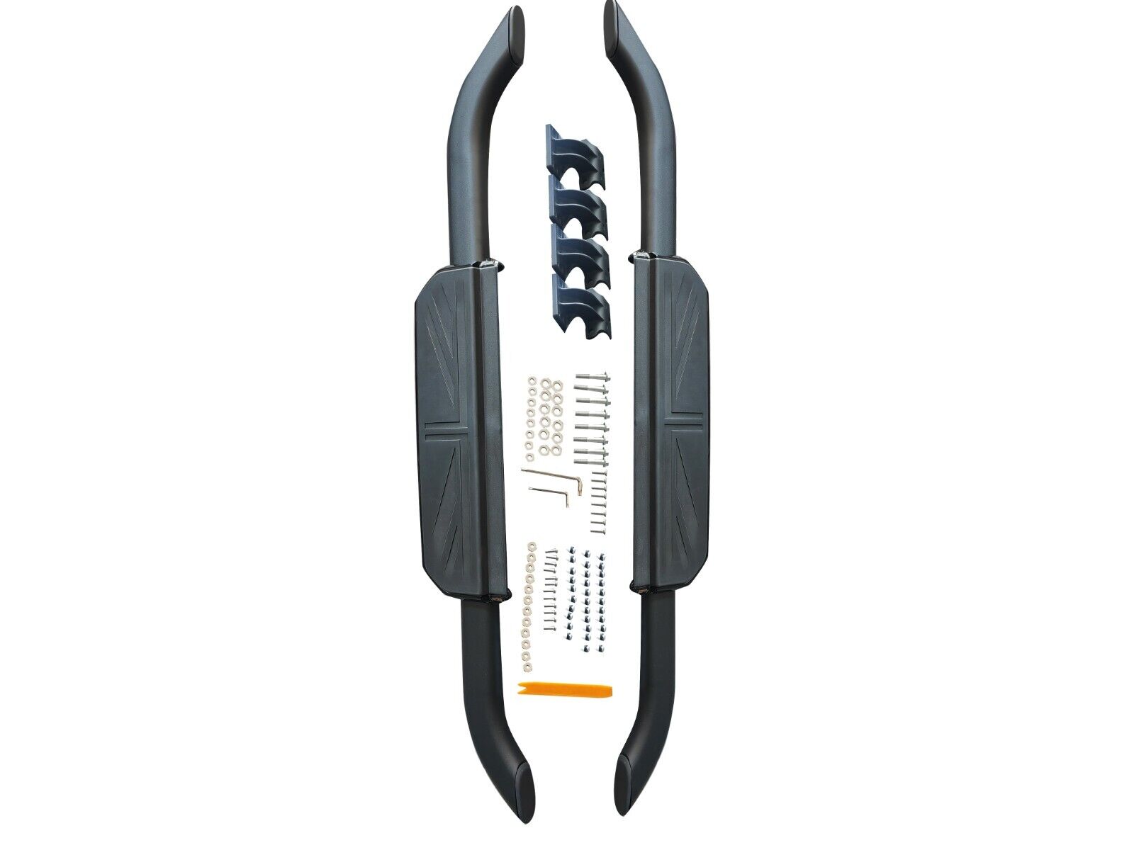 RUNNING BOARD SIDE STEPS FOR LAND ROVER DEFENDER 90 L663 UNION JACK DESIGN 20+