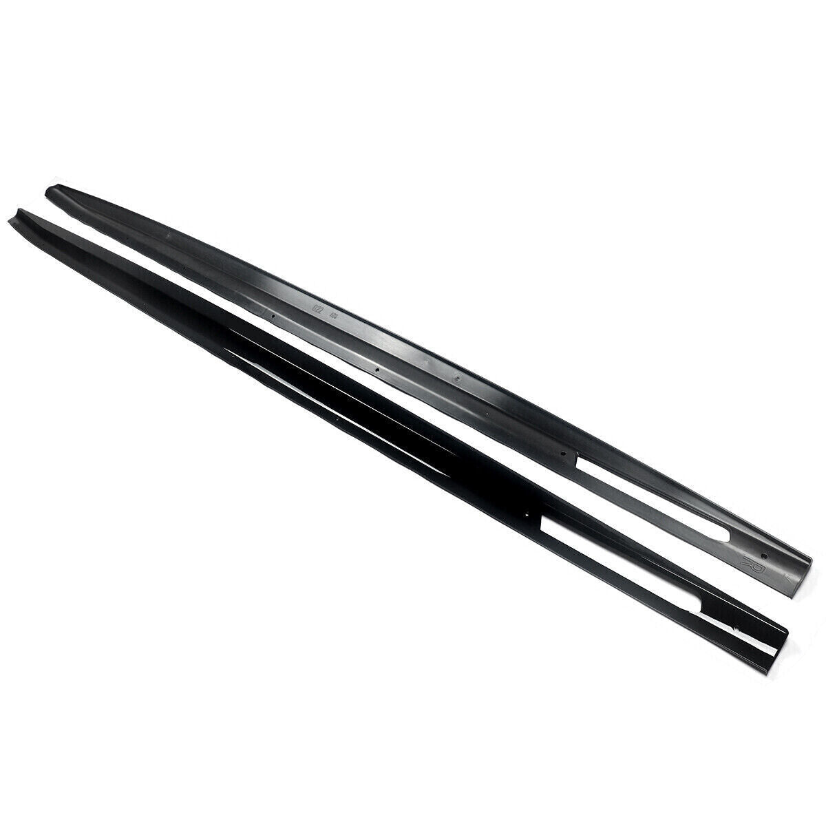 FOR BMW 4 SERIES G22 G23 M SPORT SIDE SKIRT EXTENTION LIP GLOSS BLACK 2020+