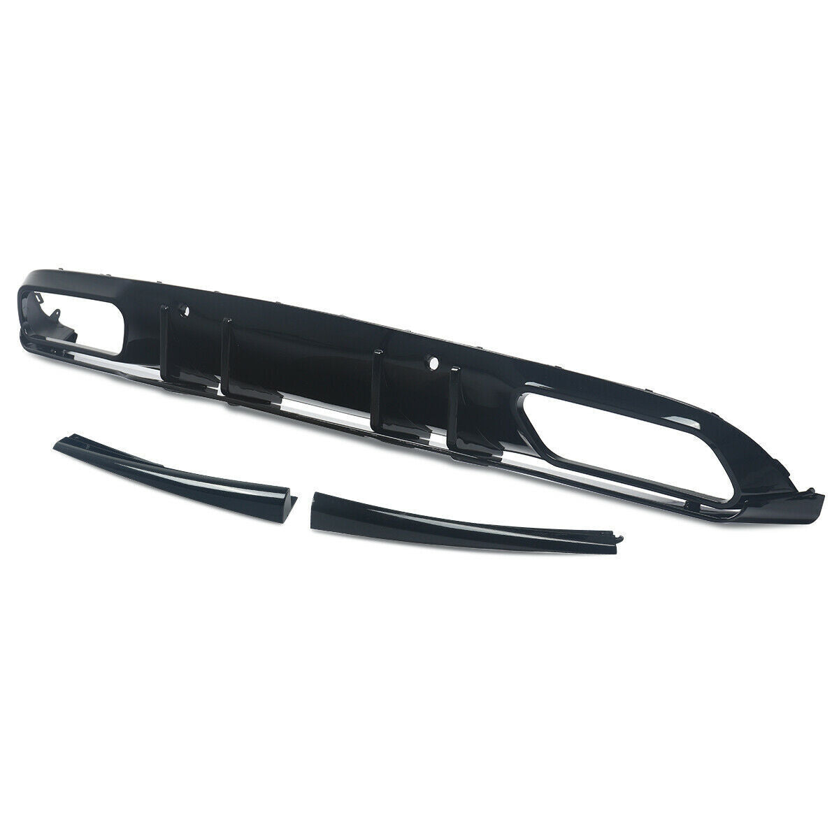 REAR DIFFUSER & TAIL PIPE FOR MERCEDES C CLASS A205 C205 COUPE AMG C63 S STYLE