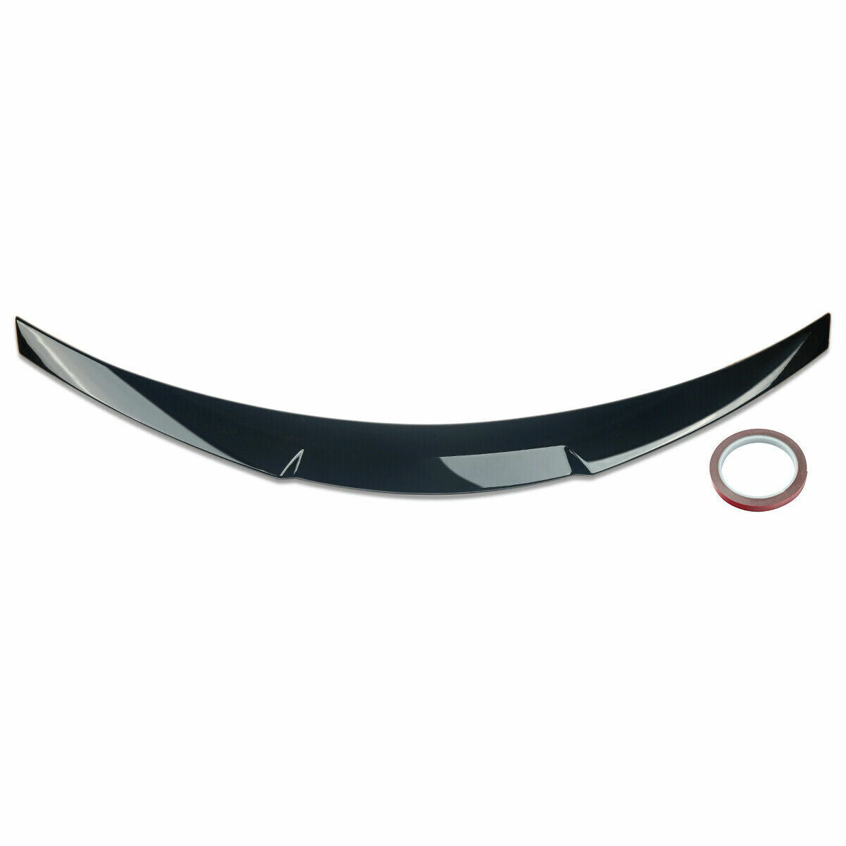 FOR BMW 3 SERIES E90 SALOON 2005-2011 M4 STYLE REAR BOOT SPOILER LIP GLOSS BLACK