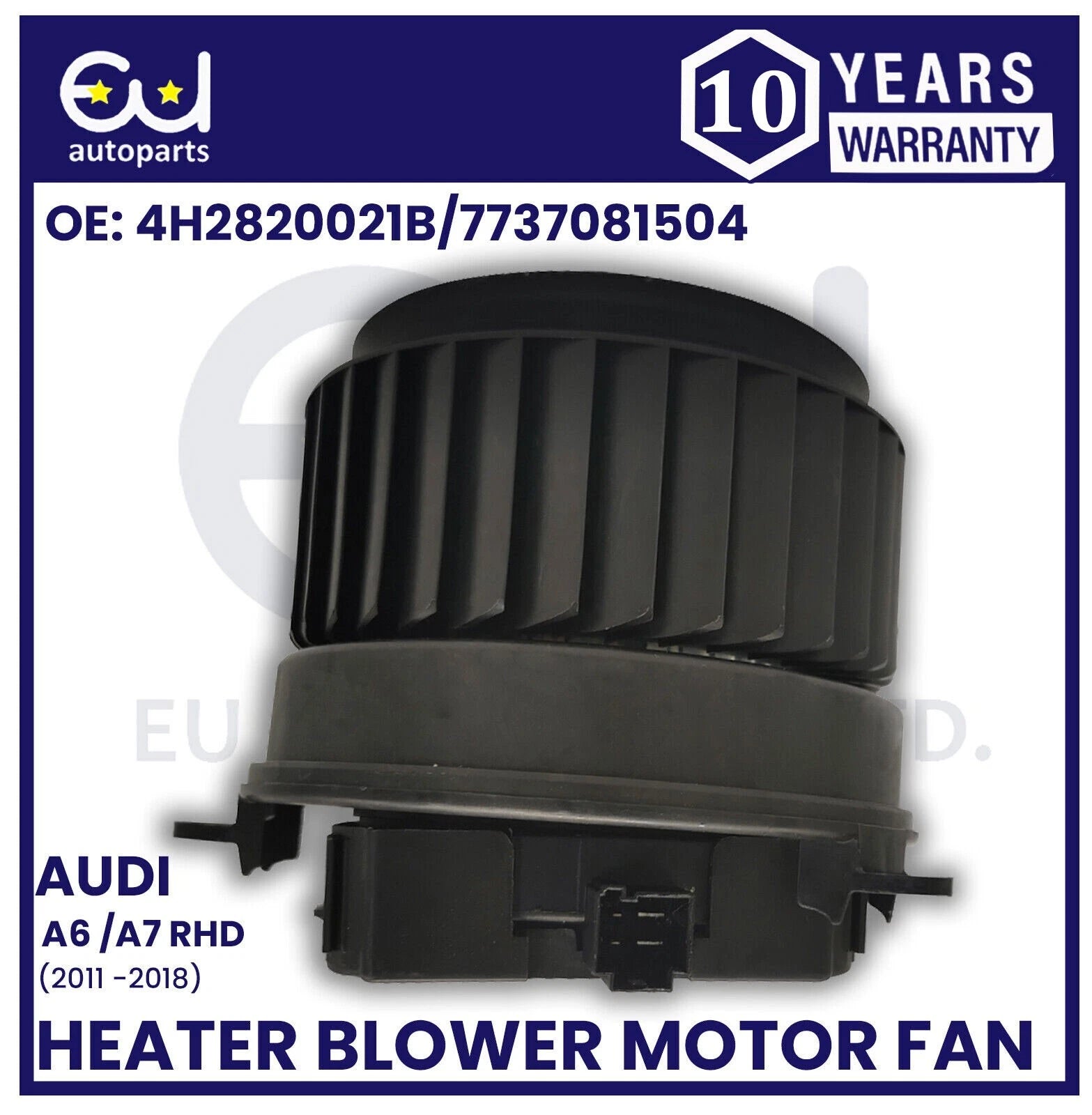FOR AUDI A6 C7 A7 4G A8 4H HEATER BLOWER MOTOR FAN 11-18 4H2820021B RHD