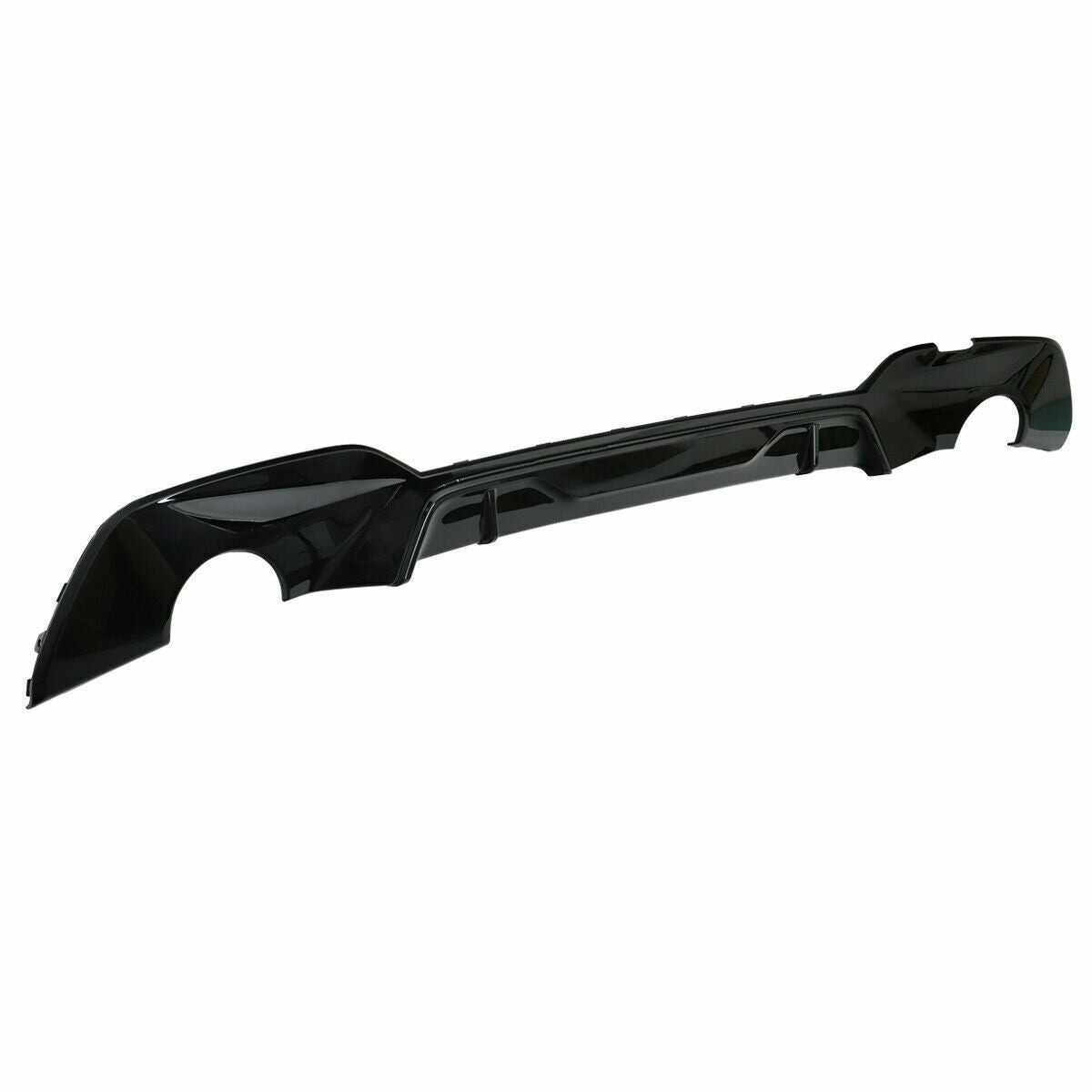 FOR BMW 3 SERIES G20 G21 M SPORT GLOSS BLACK REAR DIFFUSER TWIN EXHAUST 18+