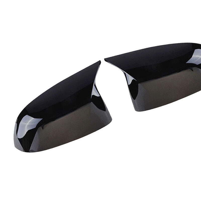2X GLOSS BLACK MIRROR COVER CAPS FOR BMW SUV X3 X4 G01 G02 X5 X6 X7 G05 G06 G07