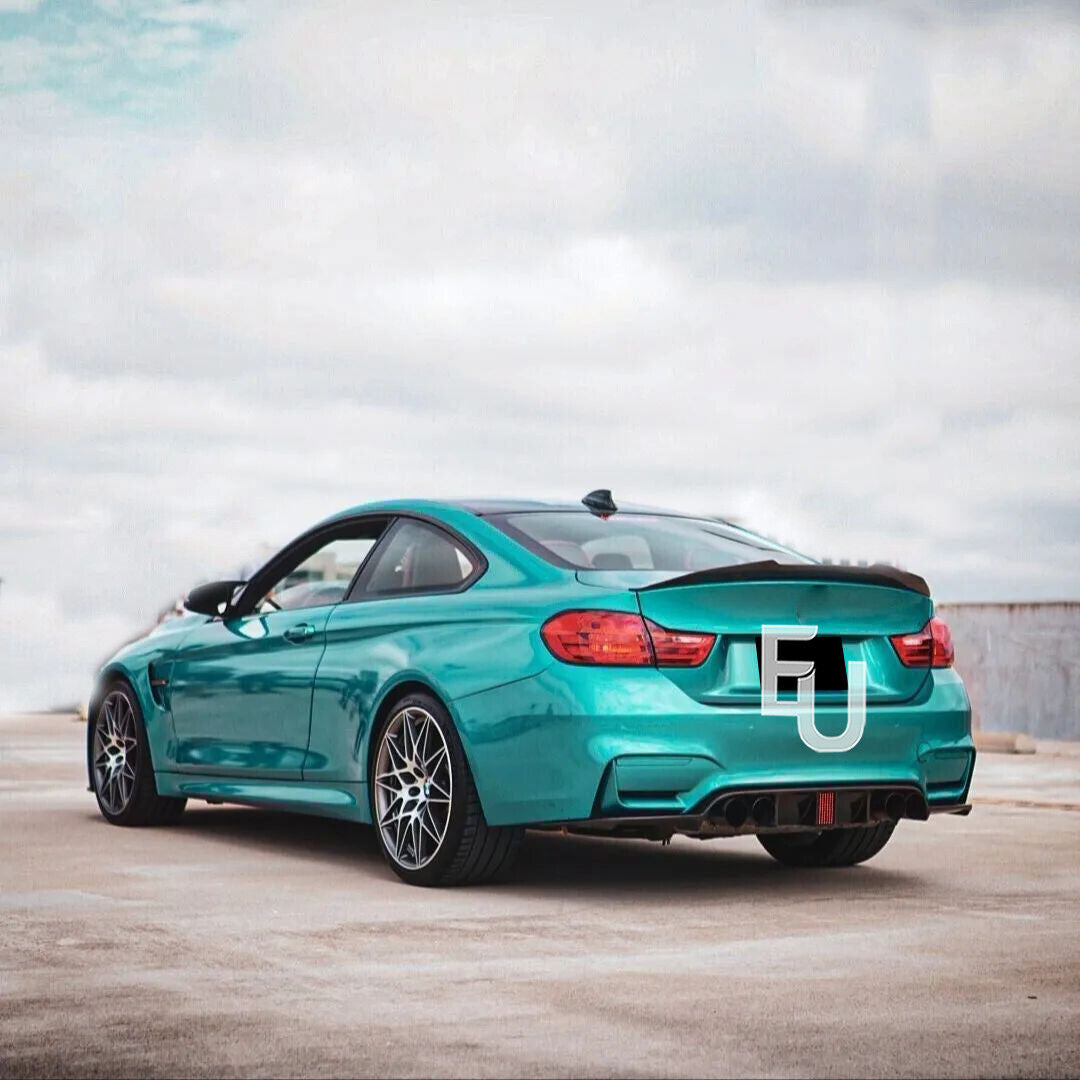 FOR BMW F80 M3 F82 F83 M4 CARBON LOOK F1 STYLE REAR DIFFUSER W/ LIGHT 2013-2020