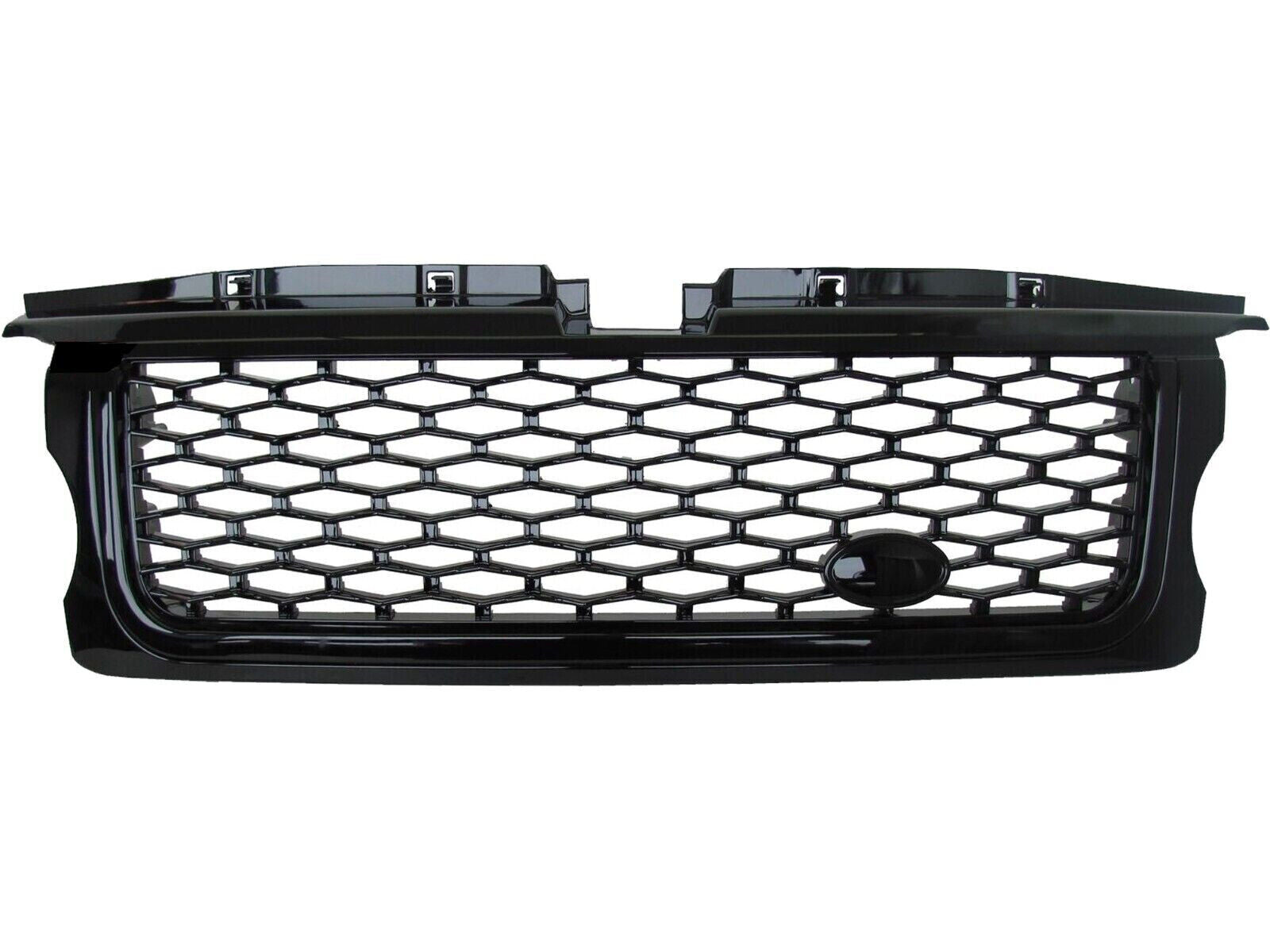 FULL BLACK FRONT GRILLE TO FIT RANGE ROVER SPORT L320 SPORT 2005-09