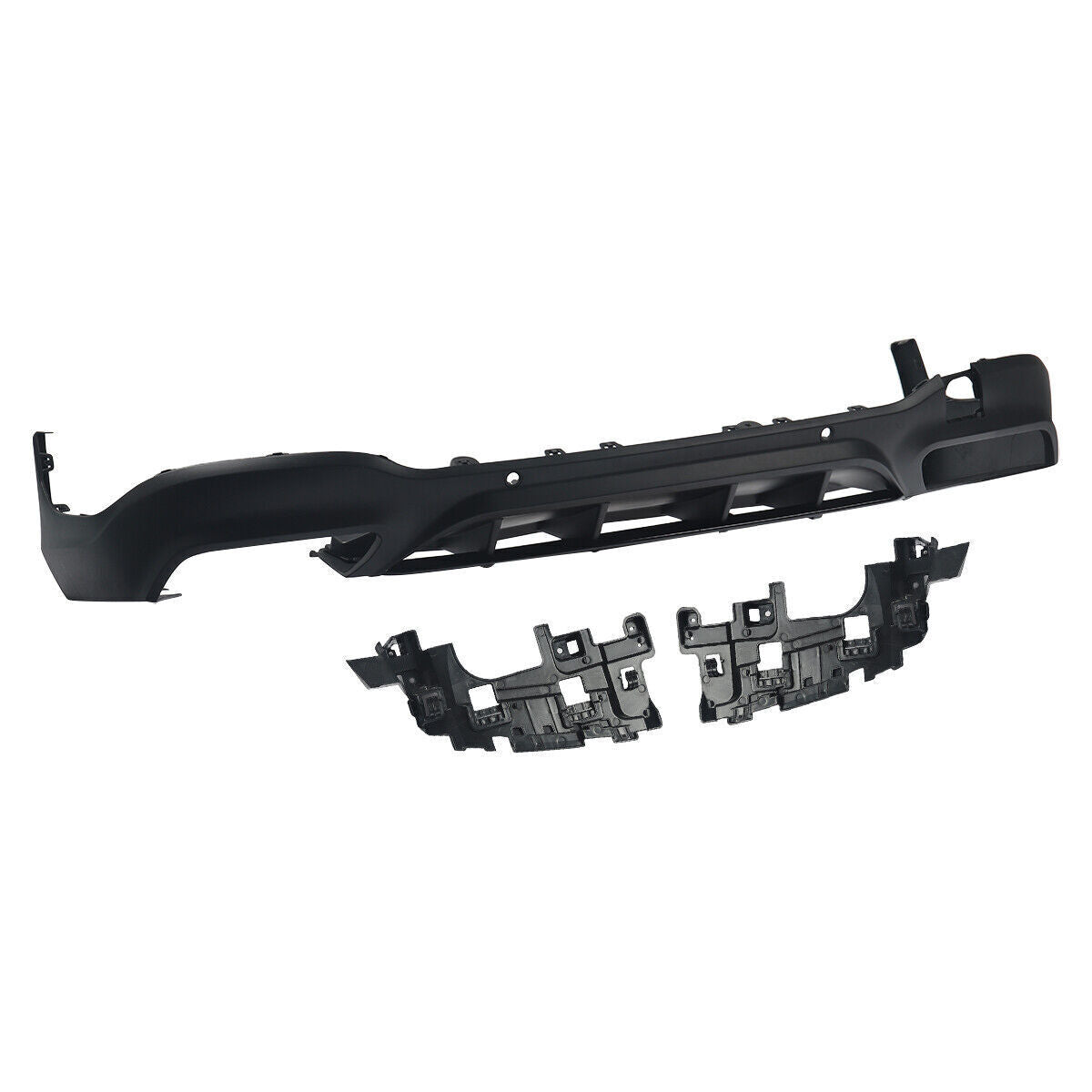 FOR MERCEDES GLC CLASS X253 GLC63 AMG STYLE REAR DIFFUSER & TAIL PIPES 16-19