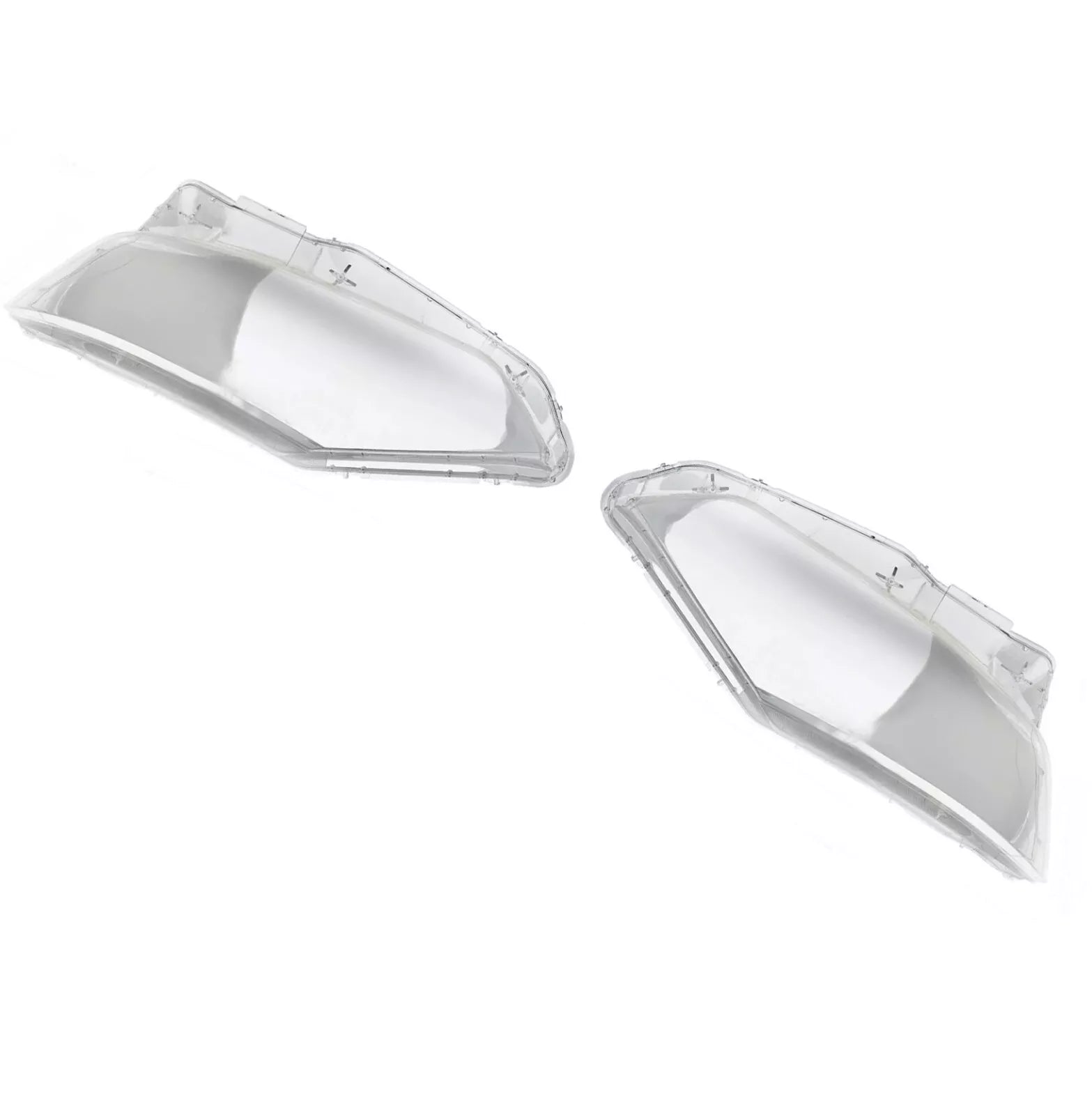 PAIR HEADLIGHT HEADLAMP LENS COVER HOUSING FOR NISSAN QASHQAI MK2 J11 2016-2020