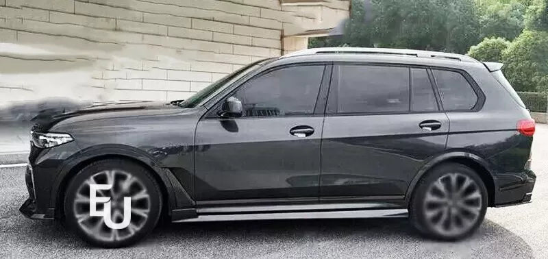 FOR BMW X7 G07 MP STYLE GLOSS BLACK SIDE SKIRT EXTENTION LIP 19+