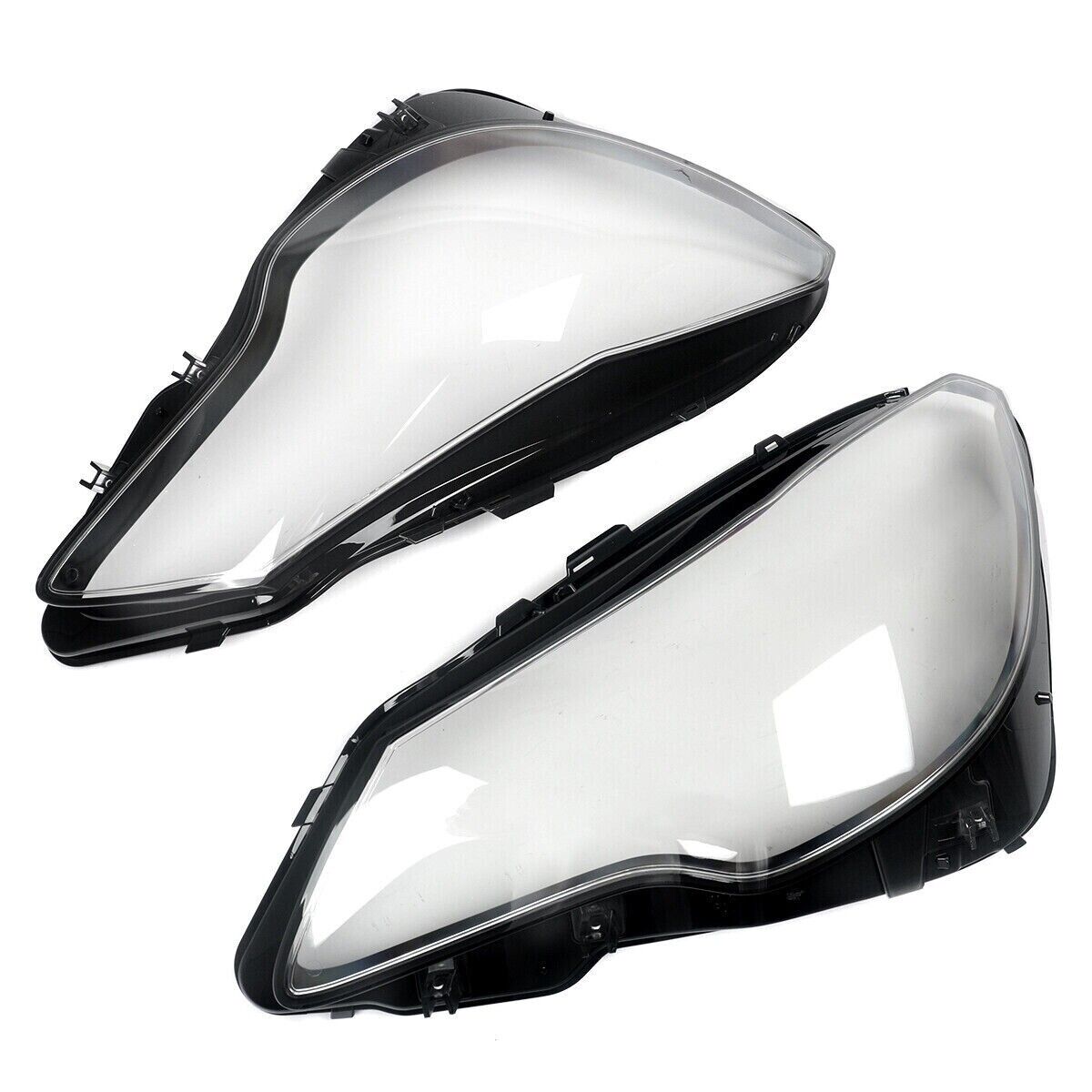 FOR 2013-16 MERCEDES E CLASS C207 W207 HEADLIGHT LENS HEADLAMP COVER LEFT+RIGHT