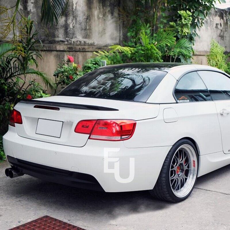 FOR BMW 3 SERIES E93 M3 CONVERTIBLE PSM STYLE GLOSS BLACK TRUNK BOOT SPOILER LIP