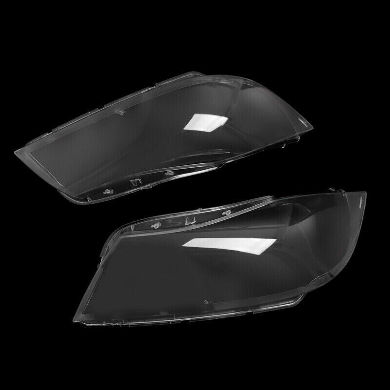PAIR XENON FRONT HEADLIGHT HEADLAMP CLEAR LENS COVER FOR BMW 3 E90/E91 2005-2012