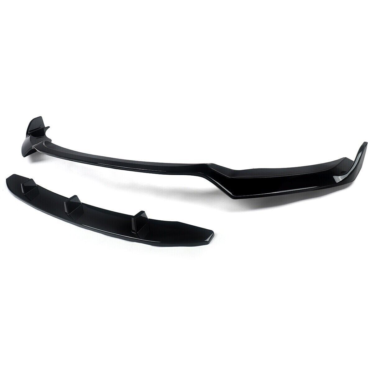 FOR BMW X3 F25 X4 F26 M SPORT FRONT LIP SPLITTER GLOSS BLACK 2014-2017
