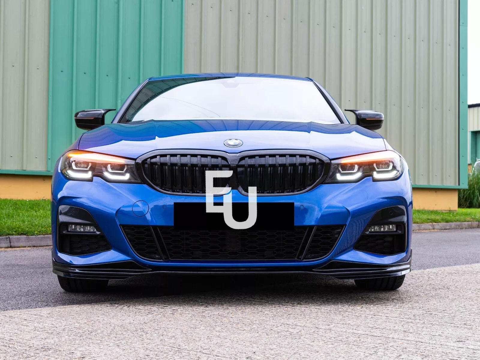 FOR BMW 3 SERIES G20 G21 3 PCS FRONT LIP BUMPER SPLITTER M SPORT GLOSS 2019-2022