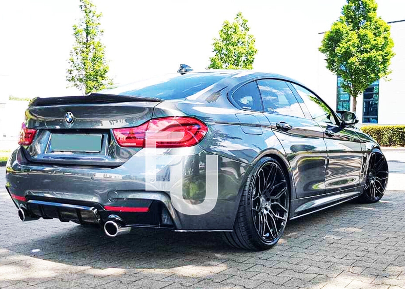 FOR BMW 4 SERIES F36 GRAN COUPE V STYLE REAR TRUNK BOOT SPOILER 2014-2020