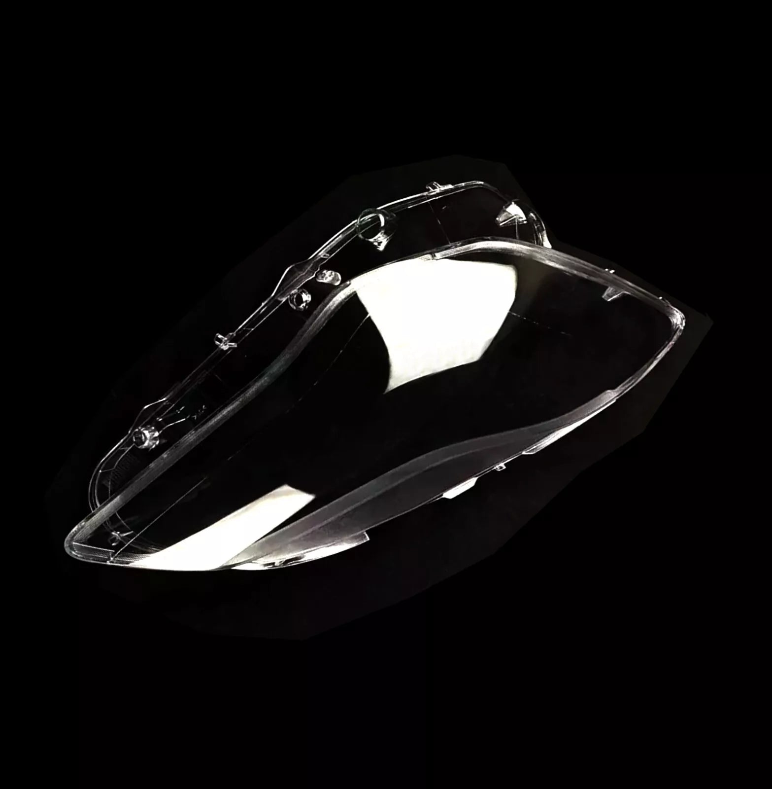 LEFT PASSENGER FOR MASERATI QUATTROPORTE MK6 HEADLAMP HEADLIGHT LENS COVER 16-19