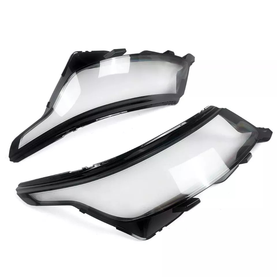 FOR RANGE ROVER SPORT L494 LEFT RIGHT SIDE PAIR HEADLIGHT LENS LAMP COVER 18-22