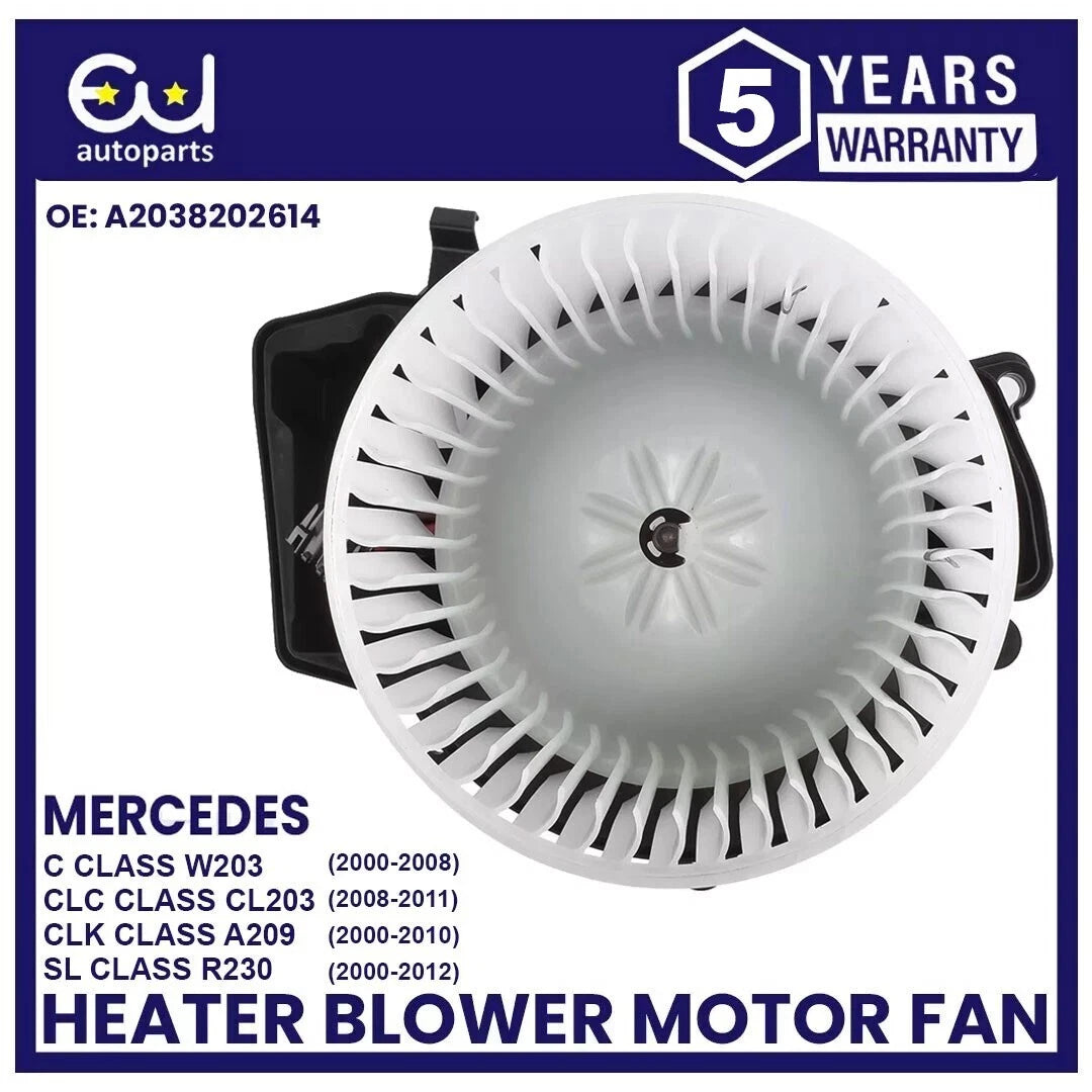 HEATER BLOWER MOTOR FAN FOR MERCEDES C CLC CLK SL CLASS W203 CL203 C209 R230